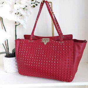 Valentino Garavani Rockstud Rouge 2 Way Satchel Bag